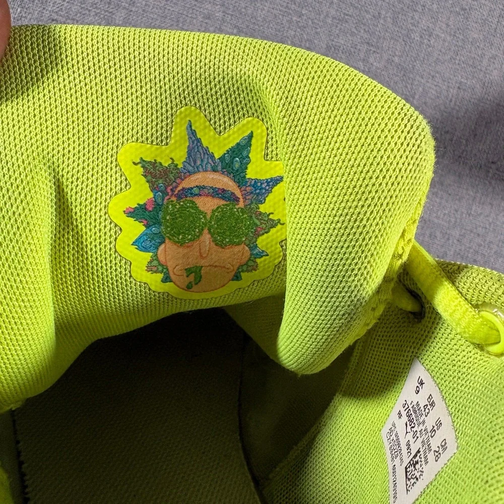 Puma MB.01 Rick and Morty Men 10 Green Red Mismatched Basketball Shoes 376682-01